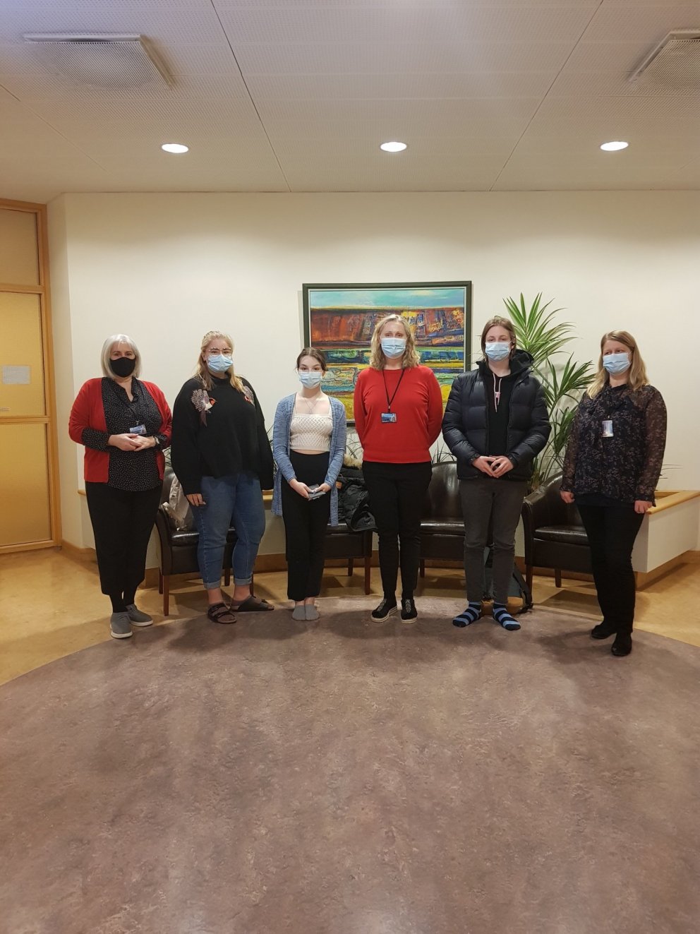 Keppendur ásamt kennurum og aðstoðarskólameistara