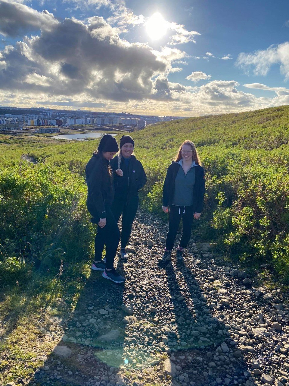 Nemendur í göngu á vegum MK