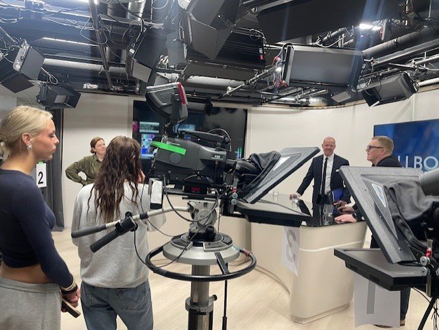 Fjölmiðlafræðinemar heimsóttu fjölmiðlafyrirtækið Sýn