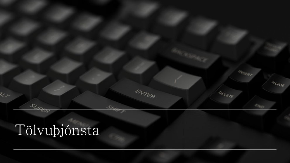 Nýir nemendur - leiðbeiningar frá Tölvuþjónustu