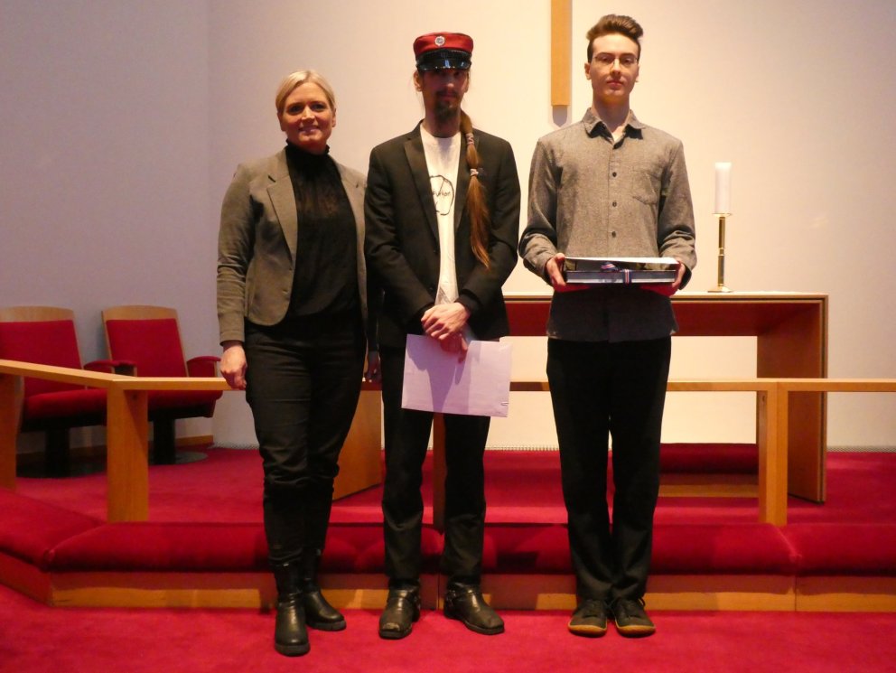 Frá vinstri: Sigríður Hulda Jónsdóttir, Darri Hilmarsson og Kacper Julian Ziolkowski