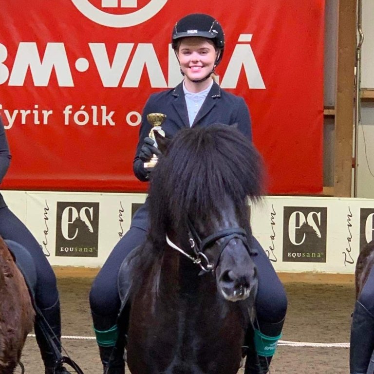 Eygló Hildur Ásgeirsdóttir hafnaði í öðru sæti