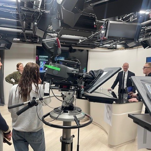 Fjölmiðlafræðinemar heimsóttu fjölmiðlafyrirtækið Sýn