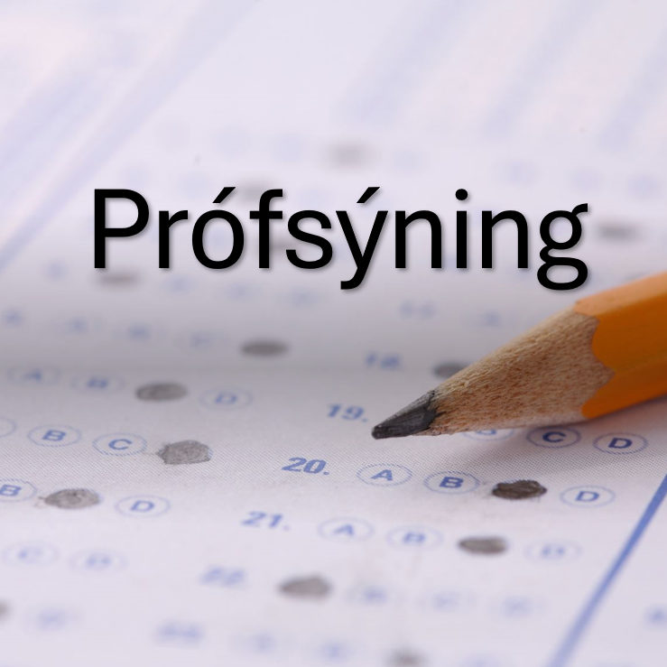 Prófsýning 16. desember kl. 11-13