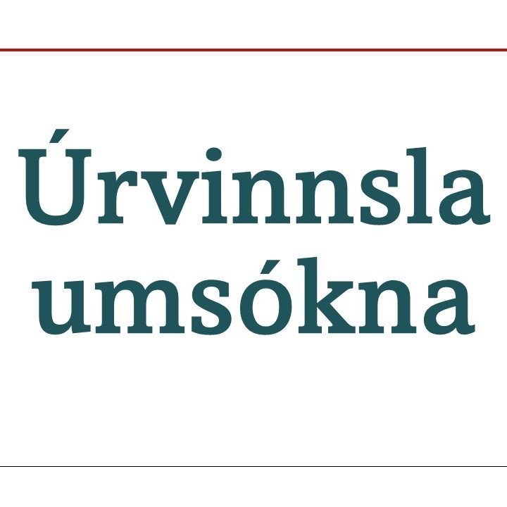 Úrvinnsla umsókna fyrir vorönn 2025