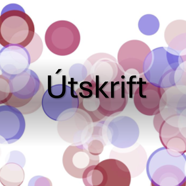 Útskrift 20. desember 2024 kl. 14:00