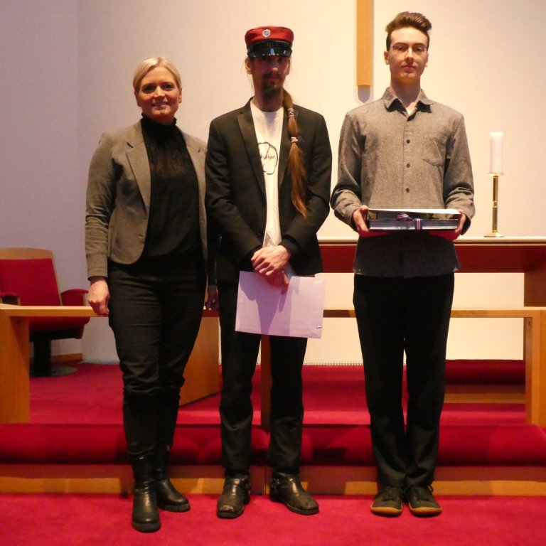 Frá vinstri: Sigríður Hulda Jónsdóttir, Darri Hilmarsson og Kacper Julian Ziolkowski